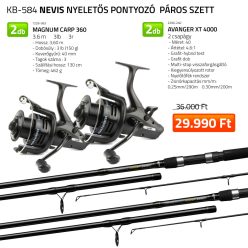   NEVIS Nyeletős pontyozó páros szett 2x 1226-363+ 2x 2290-240
