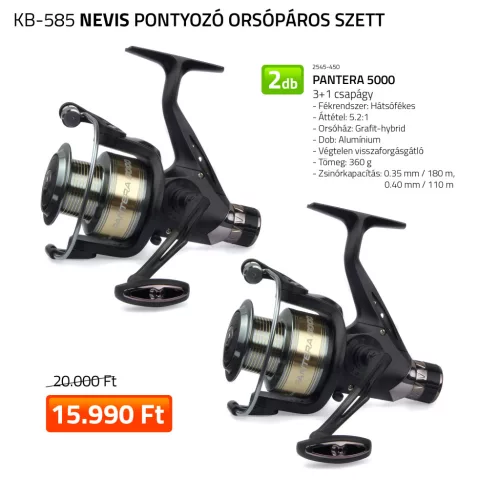 NEVIS Pontyozó orsópáros  2x 2545-450