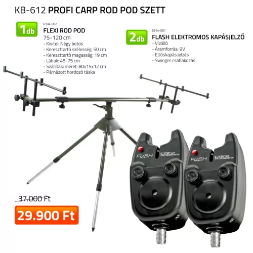 NEVIS Profi Carp Rod Pod szett  6104-002+ 2db 6314-001