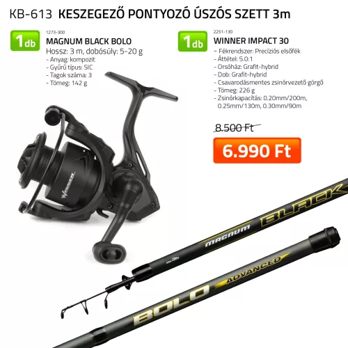 NEVIS Keszegező pontyozó úszós szett 3m  1273-300+ 2251-130