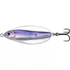 LIVETARGET ERRATIC SHINER SPOON SILVER/VIOLET 70 MM 21 G
