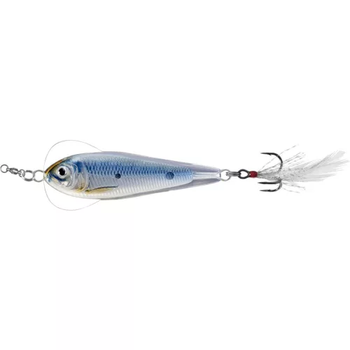 LIVETARGET FLUTTER SHAD JIGGING SPOON SILVER/BLUE50 MM 11 G