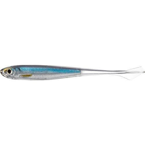 LIVETARGET GHOST TAIL MINNOW DROPSHOT BAIT SILVER/BLUE 95 MM