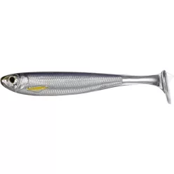 LIVETARGET SLOW-ROLL SHINER PADDLE TAIL SILVER/SMOKE 85 MM