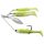 LIVETARGET MINNOW SPINNER RIG PURPLE CHARTREUSE/SILVER SMALL 7 G