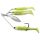 LIVETARGET MINNOW SPINNER RIG PURPLE CHARTREUSE/SILVER SMALL 7 G