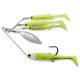 LIVETARGET MINNOW SPINNER RIG PURPLE CHARTREUSE/SILVER SMALL 7 G
