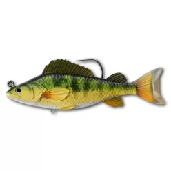   LIVETARGET YELLOW PERCH SWIMBAIT YELLOW/GREEN 113 MM 21 G SINKING