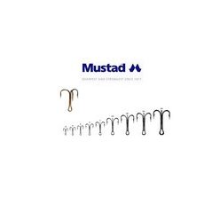 MUSTAD TREBLE HOOKS 8 10DB/CSOMAG