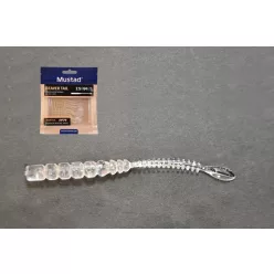   MUSTAD AJI BEAVER TAIL 2.5   CLEAR RAINBOW GLITTER 12DB/CSOMAG