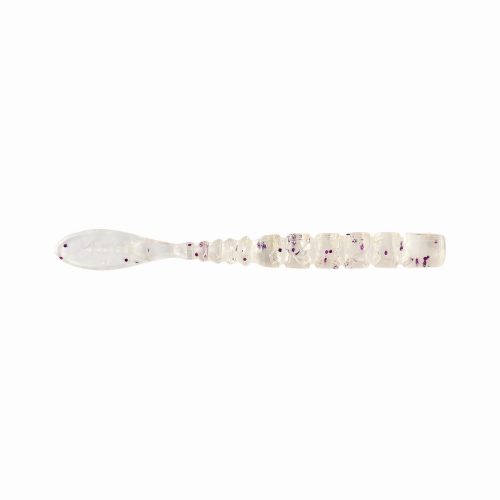 MUSTAD AJI FISH TAIL 2   CLEAR PURPLE GLITTER 12DB/CSOMAG