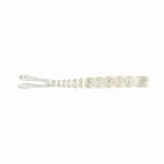 MUSTAD AJI SPLIT TAIL 2   CLEAR PURPLE GLITTER 12DB/CSOMAG