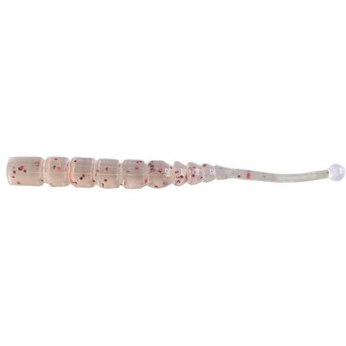 MUSTAD AJI BALL TAIL 2   UV CLEAR RED GLITTER 12DB/CSOMAG