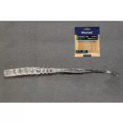   MUSTAD AJI STRAIGHT TAIL 3   CLEAR LUMINOUS SILVER GLITTER 12DB/CSOMAG