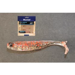   MUSTADMEZASHI Z-TAIL MINNOW 2"RED GOLD GLITTER 6DB/CSOMAG