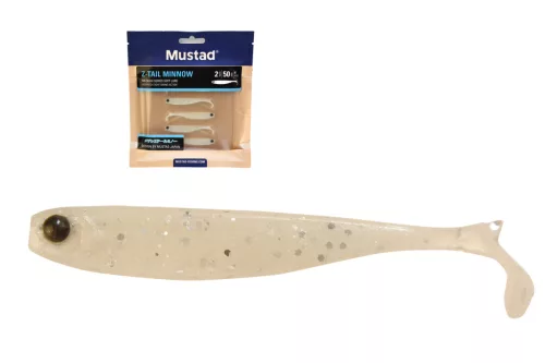 MUSTADMEZASHI Z-TAIL MINNOW 2"PEARL WHITE 6DB/CSOMAG
