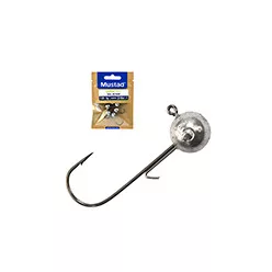 MUSTAD  BALL JIG HEAD W/KEEPER 5/0 5G   LEAD