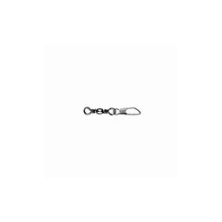 MUSTAD BARREL SWIVEL WITH SAFETY SNAP 2×A4 10DB/CSOMAG