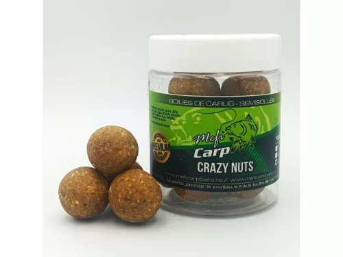 MEFI Crazy Nuts Oldódó Dippelt Csalizó Bojli 24mm 100g