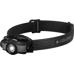   LEDLENSER MH5 outdoor tölthetõ LED fejlámpa 400lm/180m 1x14500 Li-ion, fekete/szürke