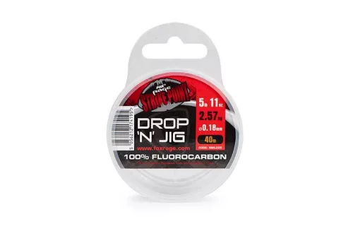 Fox Rage Strike Point Drop N Jig Fluorocarbon 9.37lb 0.25mm 40m