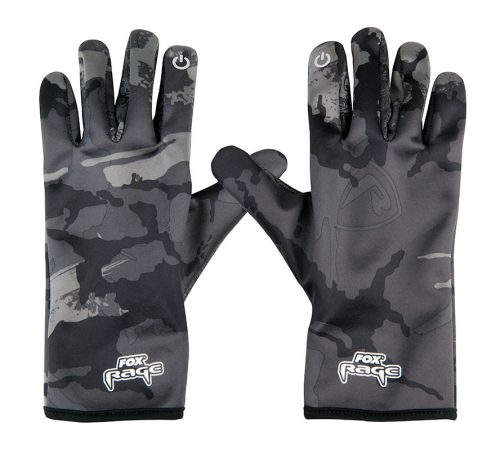 FOX RAGE Thermal Camo Gloves Thermo Kesztyű - M