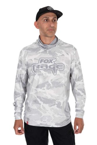 Fox Rage UV Hooded Light Camo Top 3XL