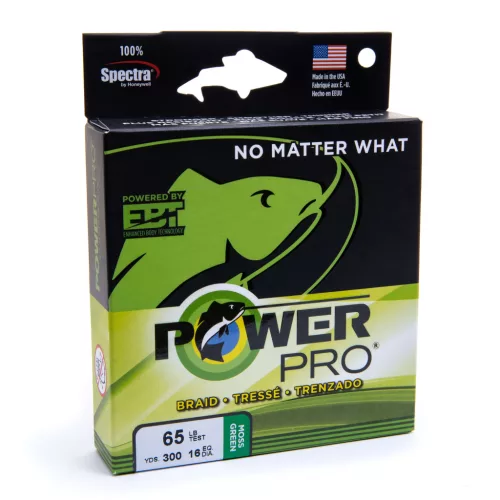 PowerPro Braided Line 135m 0.10mm 5kg Moss Green