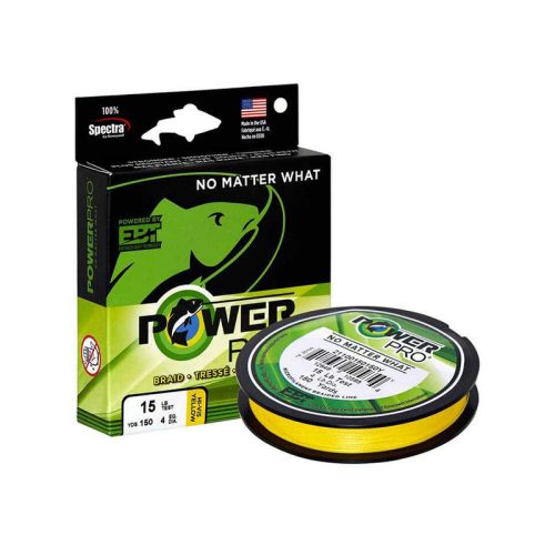 PowerPro Braided Line 135m 0.19mm 13kg Hi-Vis Yellow