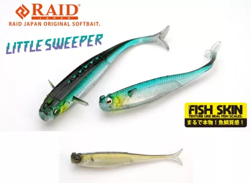 RAID LITTLE SWEEPER FISH SKIN 3" 7.6cm 079 The Bait