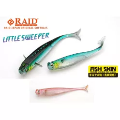   RAID JAPAN RAID LITTLE SWEEPER FISH SKIN 3" 7.6cm 080 Clear Wakasagi