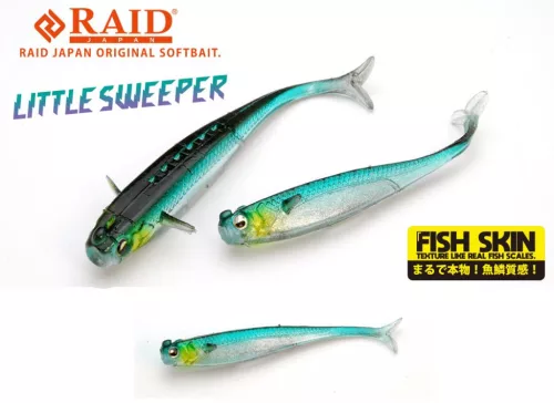RAID JAPAN RAID LITTLE SWEEPER FISH SKIN 3" 7.6cm 082 Hustler