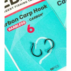   SEDO Carbon Carp Hook Barbless Size 6 szakáll nélküli horog