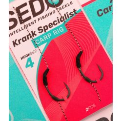 SEDO Krank Specialist Carp Rig Size 4 előkötött horog