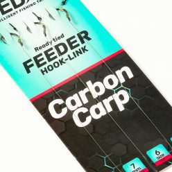   SEDO Carbon Carp Feeder Rig Size 8 - 0.14mm szakállas előkötött előke