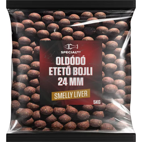 Speciál mix 5 kg Oldódó Etetõ Bojli 24 mm Smelly Liver