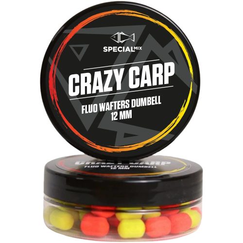 Speciál Mix Fluo Wafters Dumbell Crazy Carp 12 mm 20gr