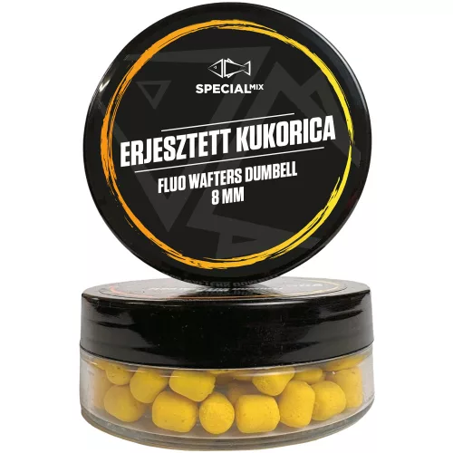 Speciál mix Fluo Wafters Dumbell 8 mm Erjesztett Kukorica