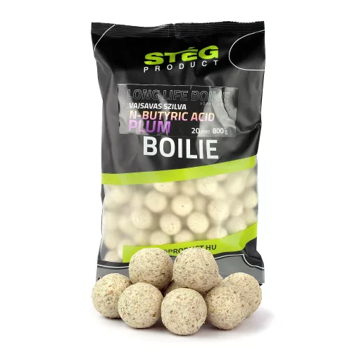 Stég Long Life Boilie 20mm 800g N-Butyric Acid-Plum