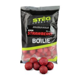 Stég Soluble Boilie 24mm 1kg Strawberry