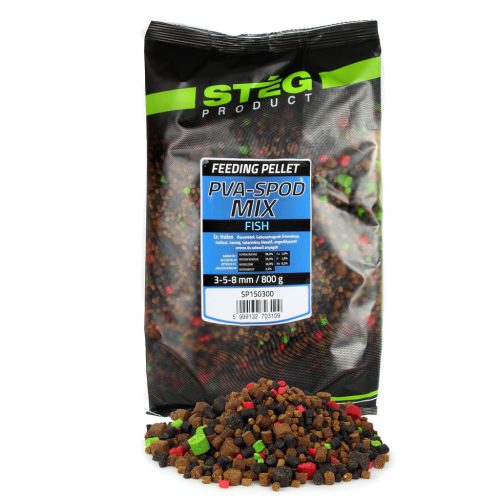 Stég Pva-Spod Mix 3-5-8mm 800g Fish