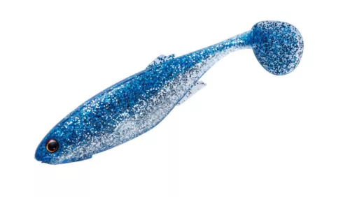MAJOR CRAFT STABI SHAD FAT 3.5" 8.9cm #002 Blue Silver