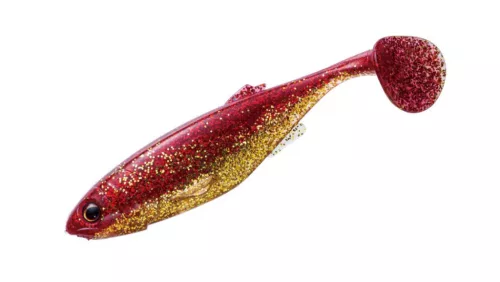MAJOR CRAFT STABI SHAD FAT 4" 10.2cm #001 Red Gold