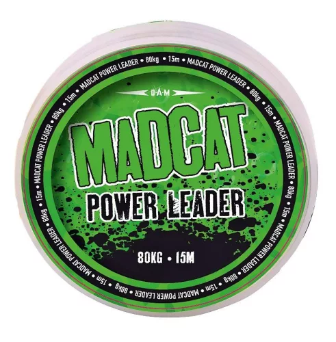 MADCAT POWER LEADER 15M 0.80MM 80KG BROWN