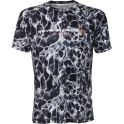 SAVAGE GEAR NIGHT UV T-SHIRT XXL BLACK WATERPRINT