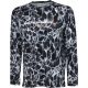 SAVAGE GEAR NIGHT UV LS T-SHIRT XL BLACK WATERPRINT