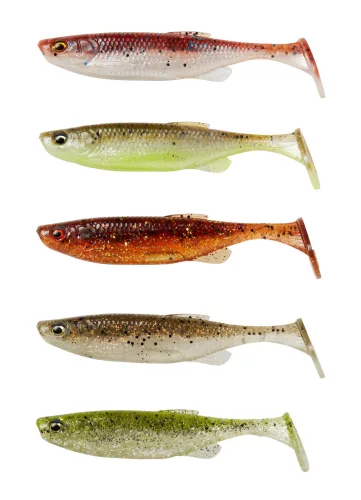 Savage Gear FAT MINNOW T-TAIL 9CM 7G CW MIX 5PCS