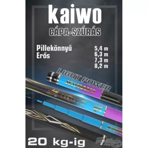 KAIWO Cápa-szúrás 5,4 m LE - pillekönnyű és erős spiccbot maximum 20 kg-os halakig