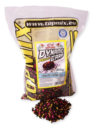 TOP MIX Dynamic Carp etető pellet, Szilva Pálinka 800gr