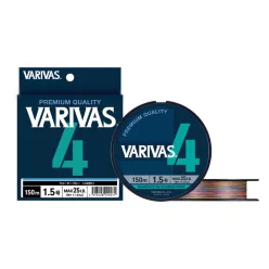   VARIVAS PE 4 MARKING EDITION 150m #1.5 0.205mm 25lb Vivid 5 Color